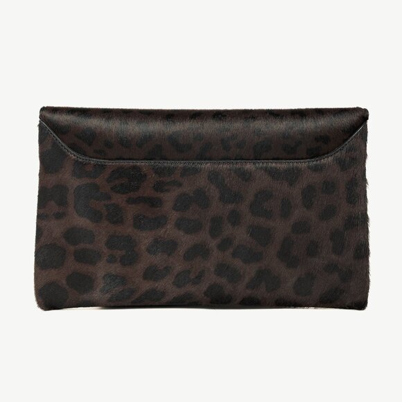 Givenchy Antigona Small Brown Leopard-Calf Hair Envelope Clutch - Picture 4 of 10